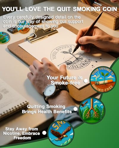 Quit Smoking Your Future is Smoke-Free Sobriety Coin