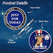 Just for Today Sobriety Coin