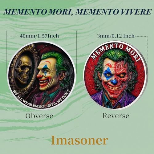 Clown Mask Memento Mori Coin
