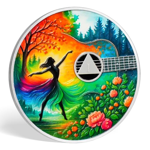 Personalized Stunning Dance Scene Sobriety Coin