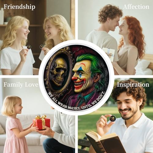 Clown Mask Memento Mori Coin