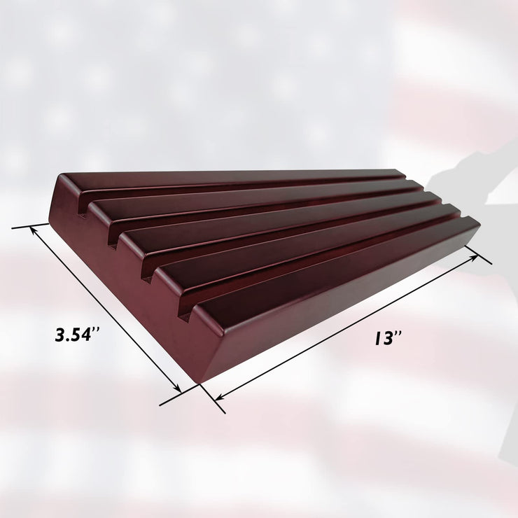 4 Row Coins Display Holder Solid Wood Coin Stand Holds 30 Coins