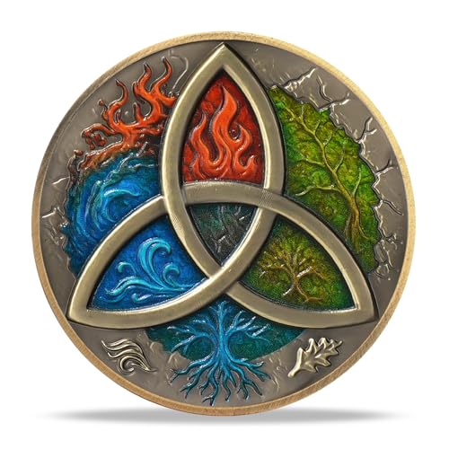 Three Elements Celtic Knot Religious Coin