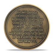 Handcuff Rose Prayer Religious Coin