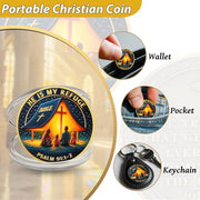 He is My Refuge Christian Challenge Coin