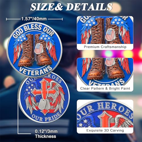 Army Boots Veterans Military Challenge Coins