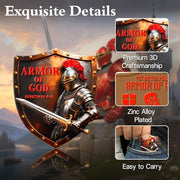 Knight Christian Faith ShieldArmor of God Challenge Coin with Ephesians 6:11