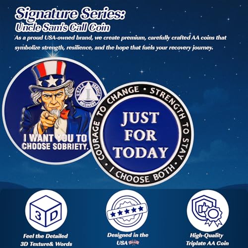 Just for Today Sobriety Coin