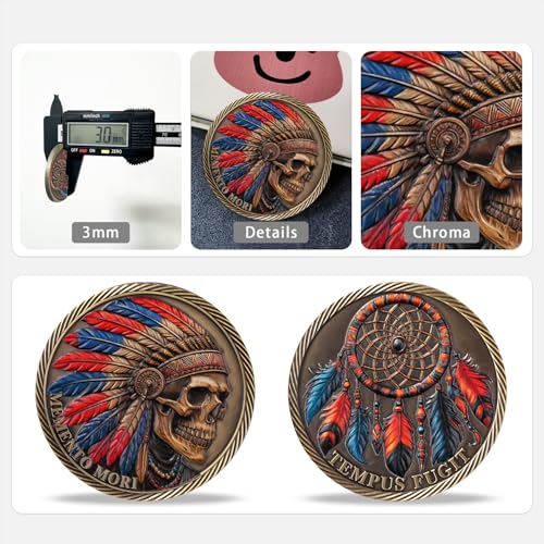 Memento Mori Tempus Fugit Challenge Coin