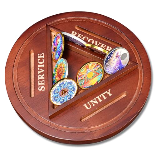 Solid Wood AA Coin Holder Display Holds 13 Coins