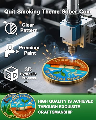 Quit Smoking Your Future is Smoke-Free Sobriety Coin
