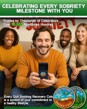 Quit Smoking Your Future is Smoke-Free Sobriety Coin
