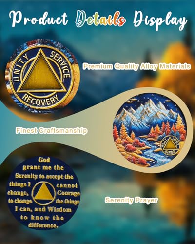 Autumn Landscape Sobriety Coin