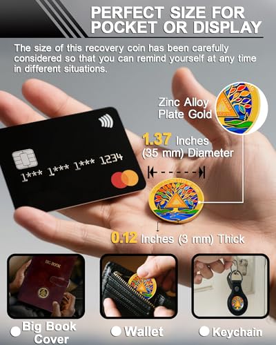 Personalized Stained Glass Tree of Life Sobriety Coin