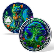 Glow Forest Cat Sobriety Coin