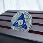 Sobriety Chip AA Coin Medal Chip Medal Restoration Anniversary Token (1-6 Years)