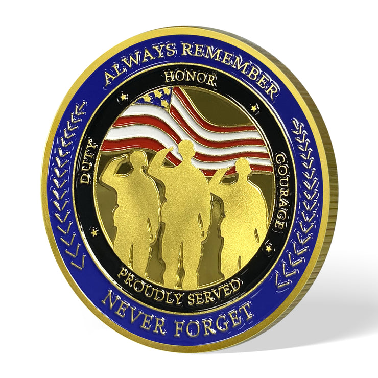 Be Honor For Country Veteran Challenge Coins