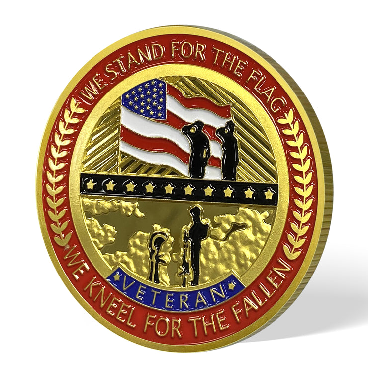 Never Forget Veterans Challenge Coin