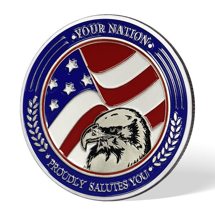 Us Army Challenge Coin-Silver plating