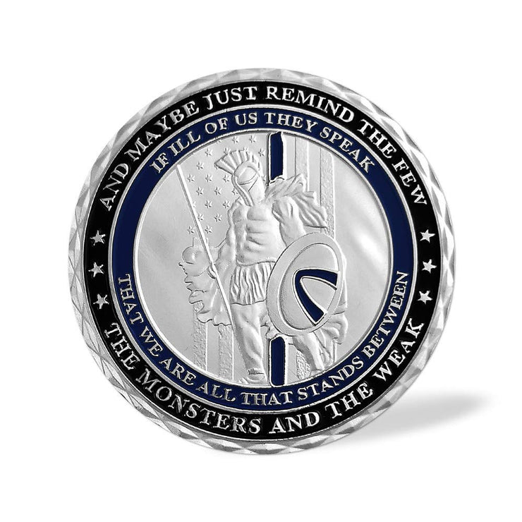 Thin Blue Line Police Officers Challenge Coin