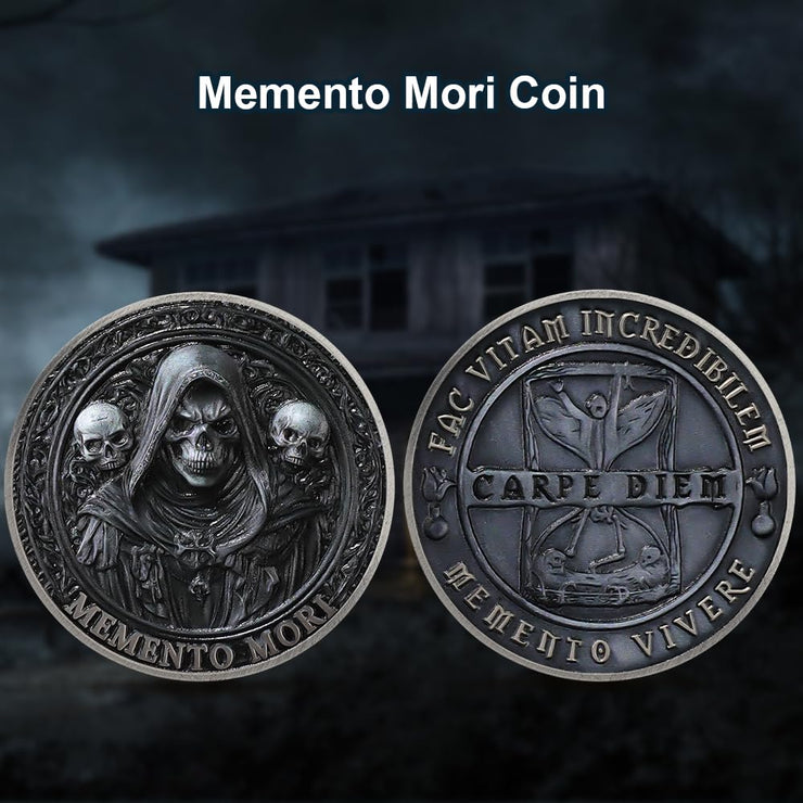 Carpe Diem Motivational Stoicism Memento Mori Challenge Coin