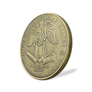 Masonic Square & Compass Freemasonry Angel Master Mason Blue Lodge Challenge Coin