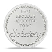 Short-Haired Woman Sobriety Coin