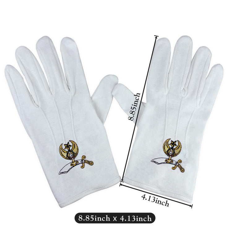Shriner Masonic Gloves