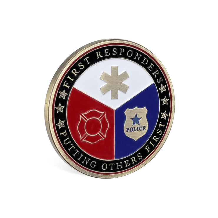 First Responders Challenge Coin Thank You Gifts Support Police Firefighter EMS Heroes
