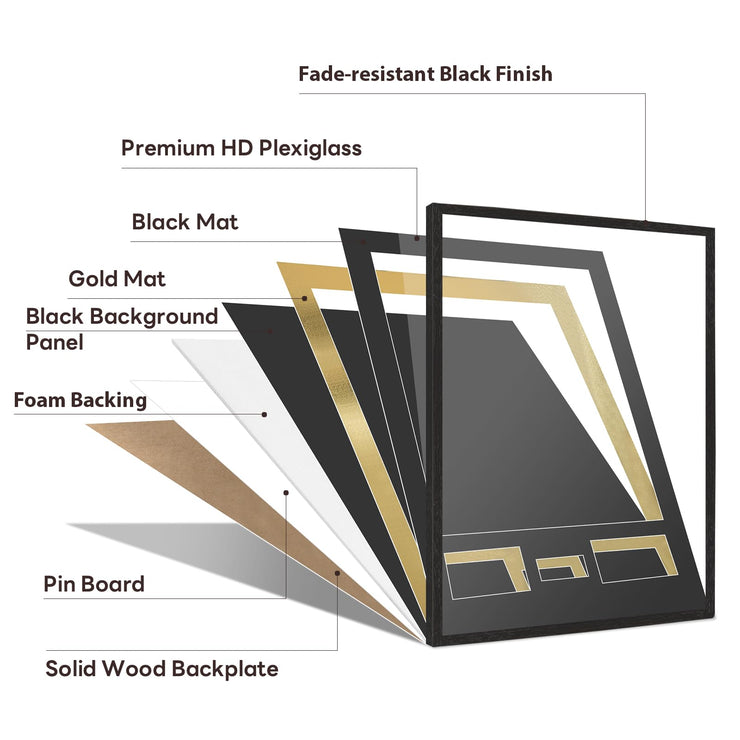 98% UV Protection Acrylic Solid Wood Jersey Frame Display Case