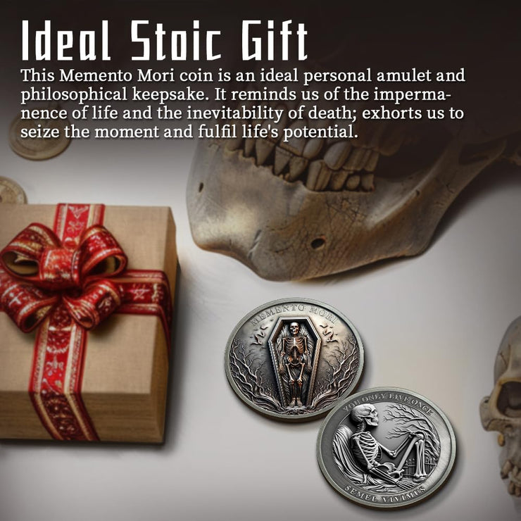 Stoic Reminder Memento Mori Coins