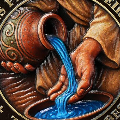 Water Jar Inspirational Bible Verse Religious Coin