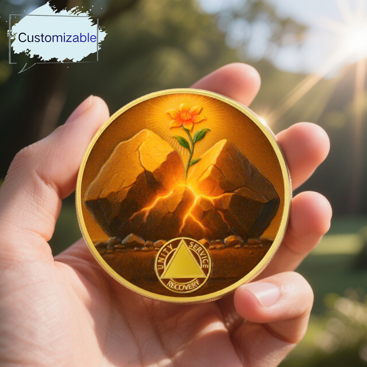Personalized Hope in The Crack Sobriety Coin
