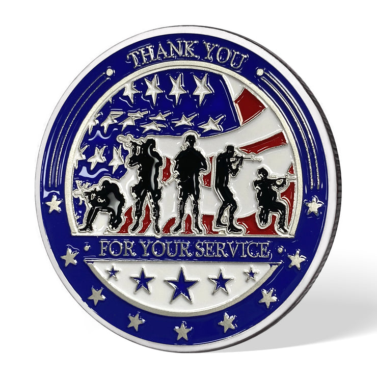 Us Army Challenge Coin-Silver plating