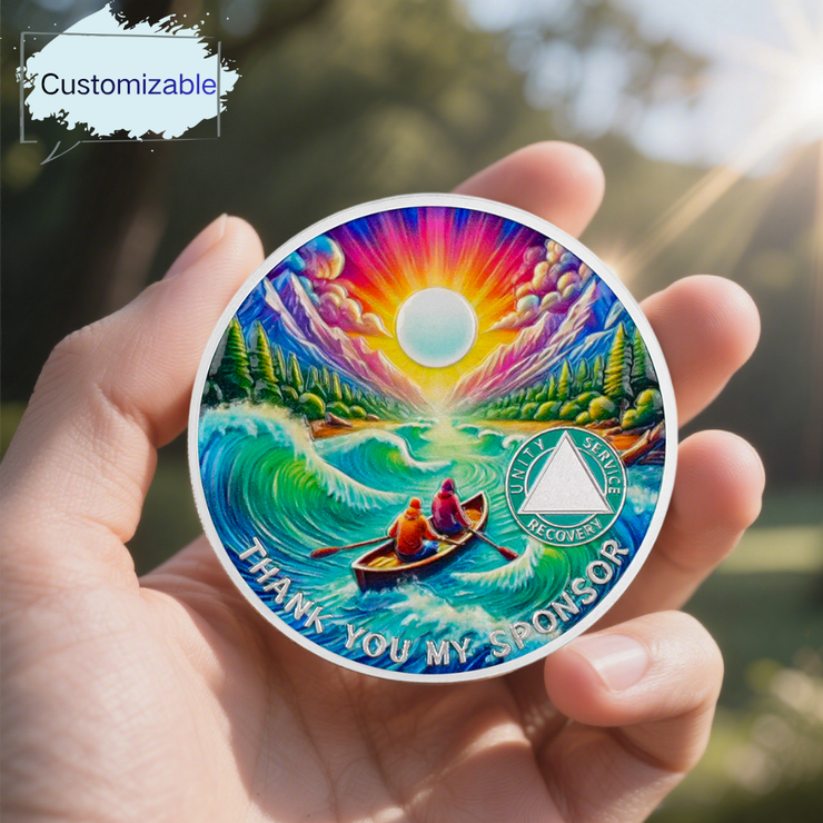 Thank You My Sponsor Sobriety Coin