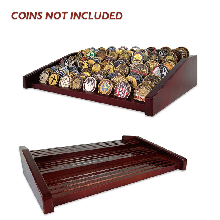 12 Rows Military Challenge Coin Holder Display Case Holds 90-100 Coins