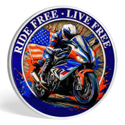 Freedom Motorcycle Challenge Coin
