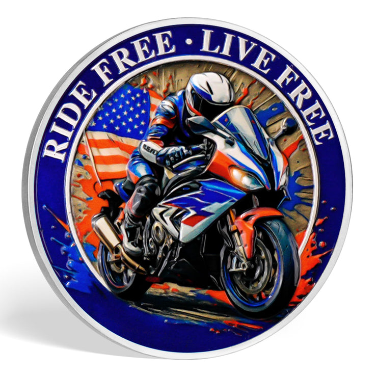 Freedom Motorcycle Challenge Coin