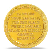 Moses and The Burning Bush Religious Coin