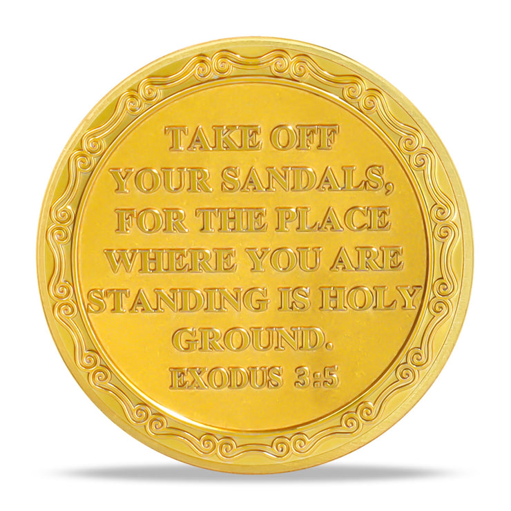 Moses and The Burning Bush Religious Coin