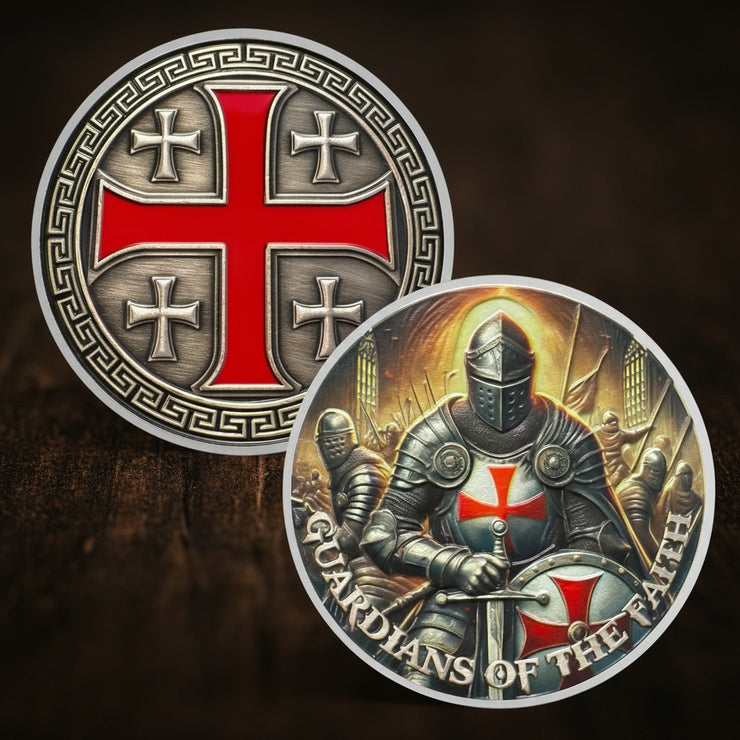 Knights Templar Coin Christian Knight Challenge Coins