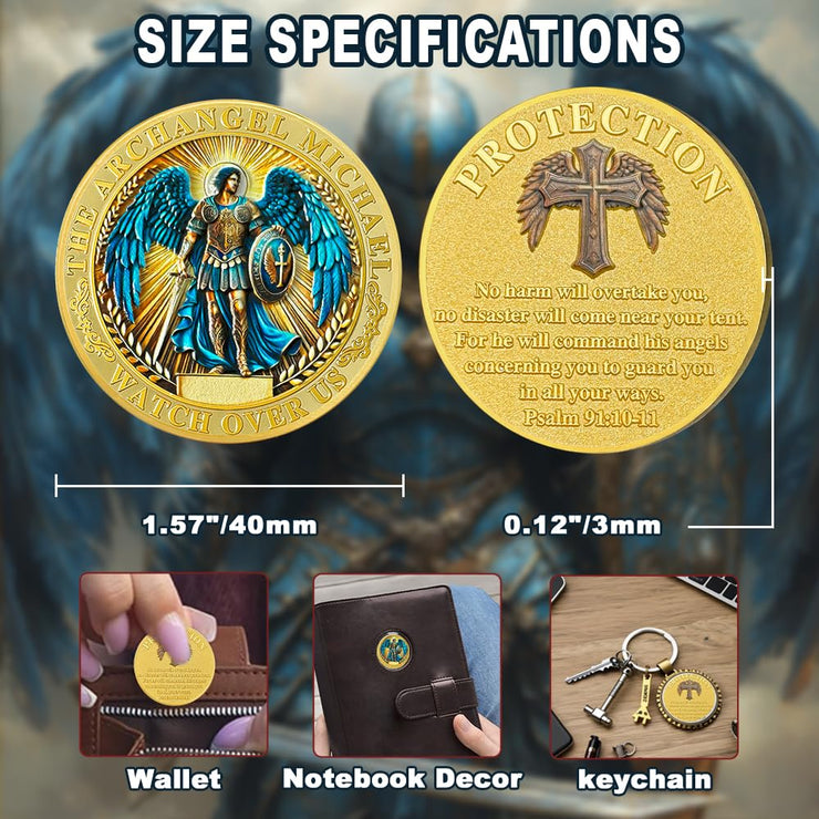 Archangel Michael Christian Challenge Coin