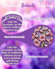 Hyacinth Sobriety Coin Non-Religious AA Chips Sober Coin Sobriety Gifts