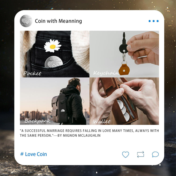 Happy First Anniversary Love Coin
