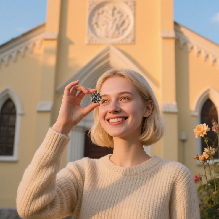 Inspirational Holy Mary Christian Challenge Coin