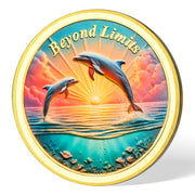 Beyond Limits Inspirational Dolphin Sobriety Coin