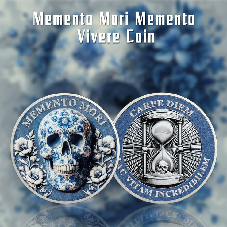 Daily Stoic Practice Inspirational Stoicism Memento Mori Coin