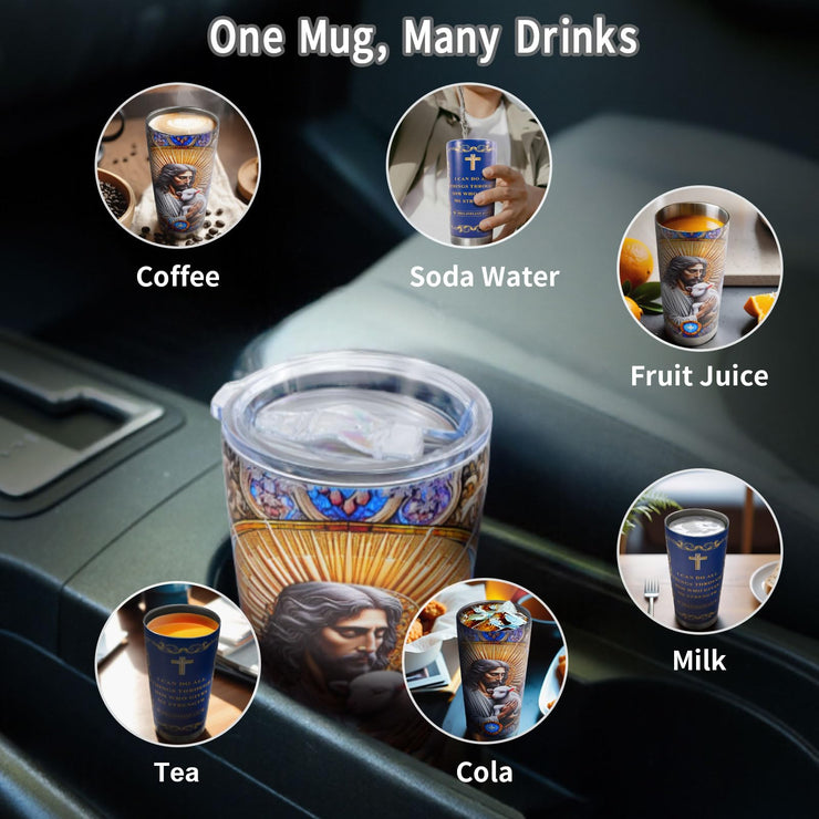 20 Oz Stainless Steel Tumbler, Double-layer 304 Vacuum Insulated Cup