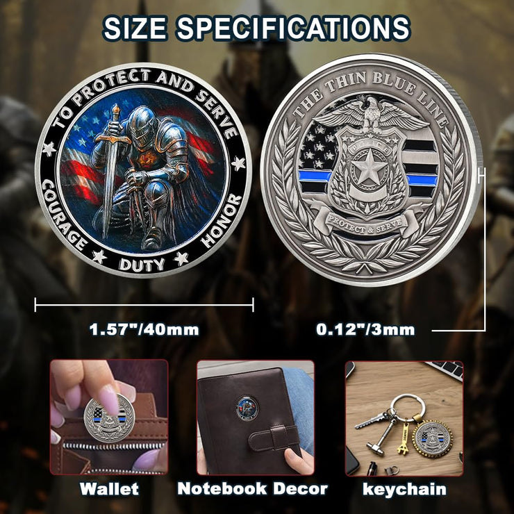 "Knights of Duty" Police Challenge Coin