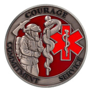 Firefighter Salute Challenge Coin